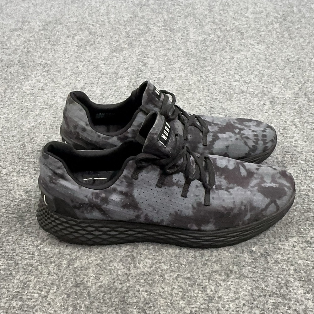 NOBULL Shoes Mens Size 11.5 Gray Tie Dye Training Athletic Sneakers Low Top Gym